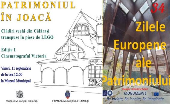 Călărași | Clădirea-simbol din Parcul Central, reconstruită din piese LEGO la Muzeul Municipal
