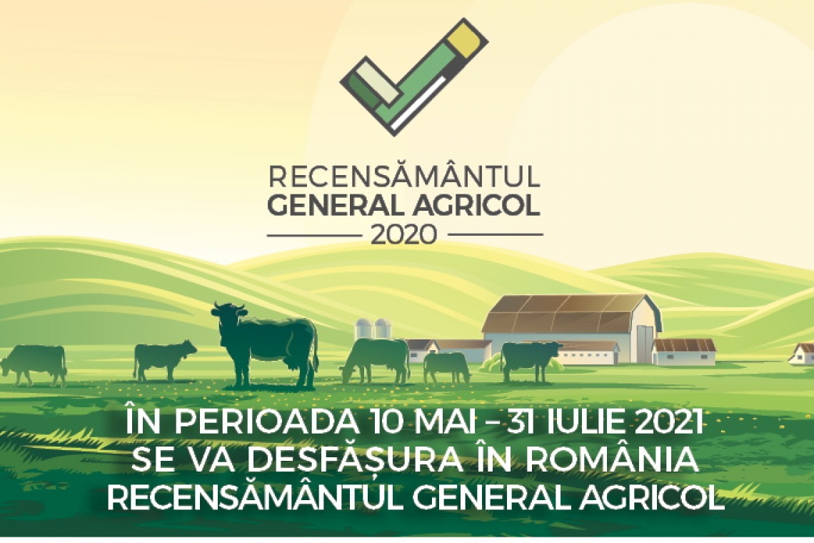 Recensământul General Agricol: 10 mai – 31 iulie 2021