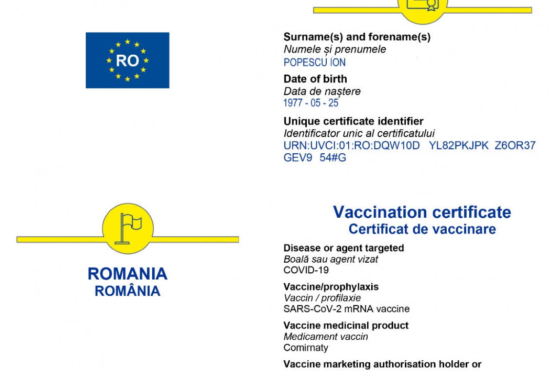 STS | Cum arată portalul web de generare a certificatelor digitale UE privind COVID. Obținerea certificatului, în mai puțin de 10 pași