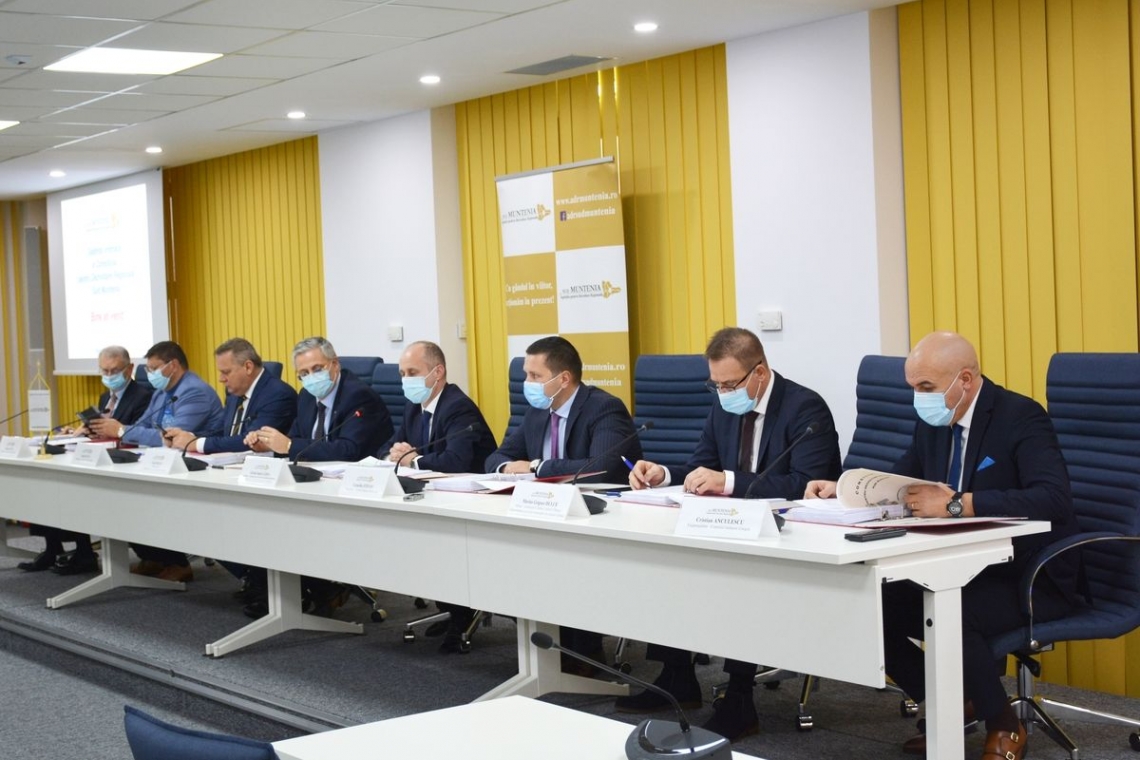 Consiliul pentru Dezvoltare Regională Sud – Muntenia, reunit în ultima ședință din anul 2021