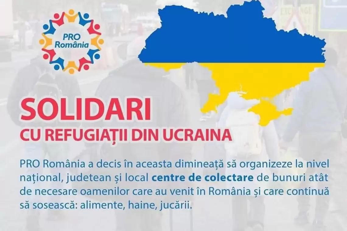 R. Meseșeanu: Am stabilit organizarea, la nivel național, județean și local, de centre de colectare de bunuri pentru refugiați, respectiv alimente, apă, haine sau jucării