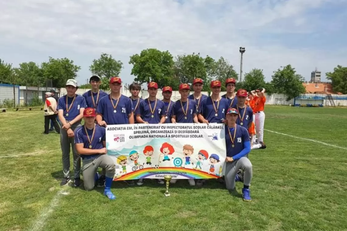 Baseball | CSS Călărași, pe primul loc în cadrul Campionatului Național Școlar