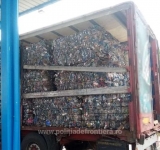 Aproximativ 23 de tone deșeuri din plastic, transportate ilegal din Turcia  oprite la P.T.F. Călărași    