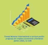 Fondul Monetar Internaţional a revizuit pozitiv prognoza de creştere economică a României pentru 2022, la 4,8%