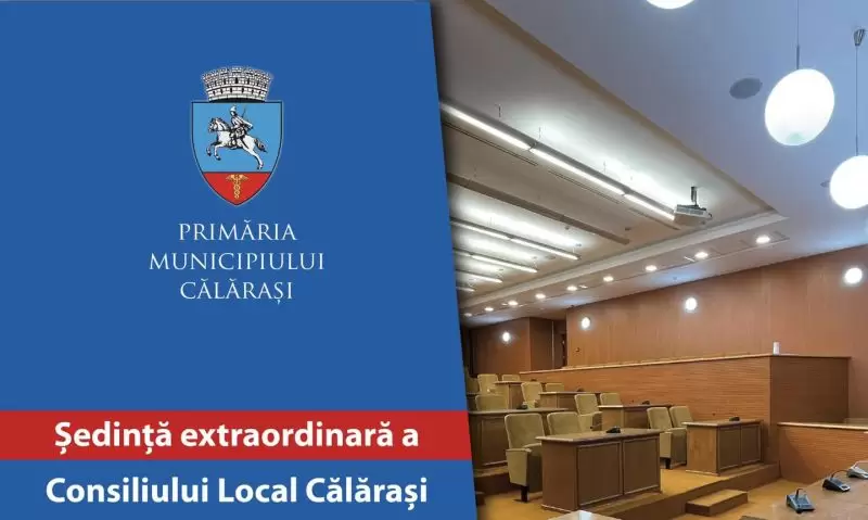 Călăraşi | Consiliul Local, convocat astăzi în şedinţă extraordinară de îndată