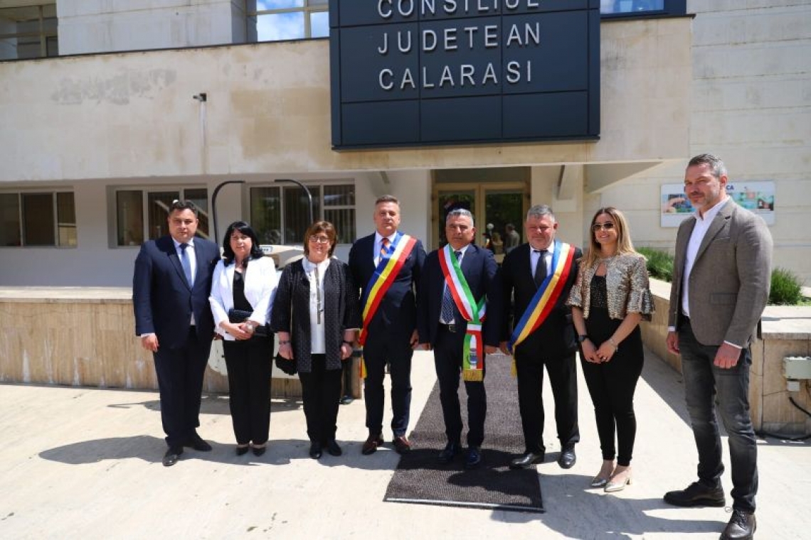 Delegație italiană în vizită la Consiliul Județean Călărași