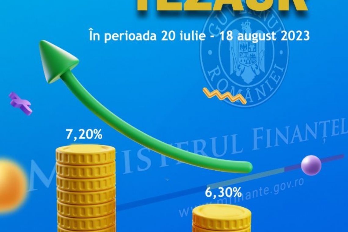 O nouă emisiune în titlurile de stat TEZAUR: Românii care investesc primesc dobânzi de până la 7,20% pe an 